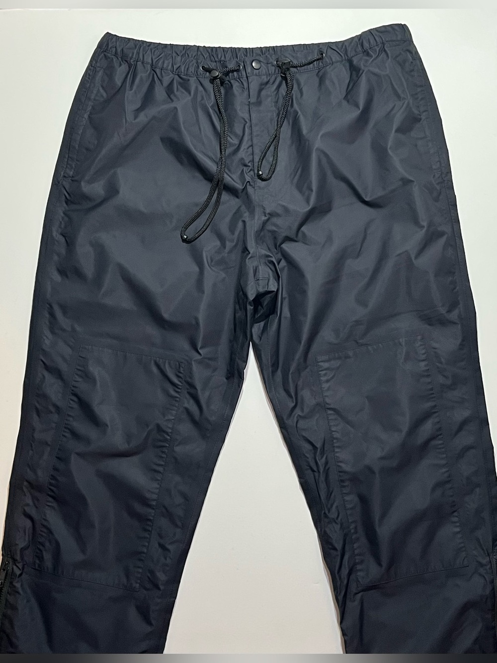 Men’s Duluth Trading Nylon Double Knee Windbreaker Pants, Large (40x30) Navy